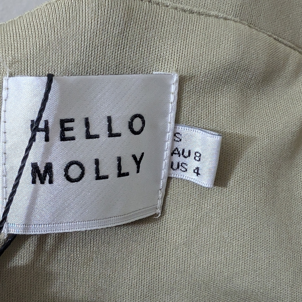 Hello Molly Give Me One More Minute Midi Dress Olive - Picture 8 of 8